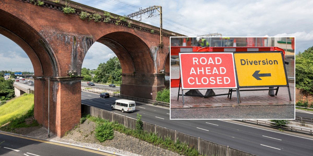 NextImg:Drivers to face two weeks of disruptions as major motorway shuts lanes for 'essential' repairs