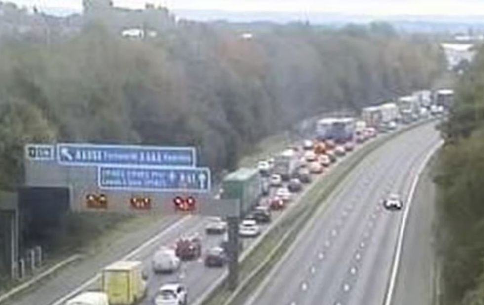 M61 traffic build up