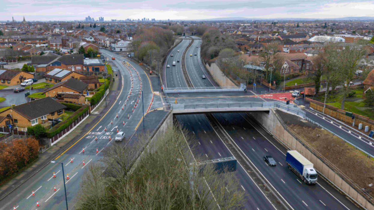 M67 bridge road view