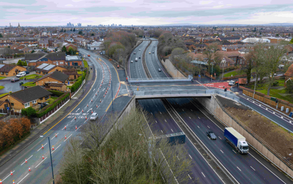 M67 bridge road view