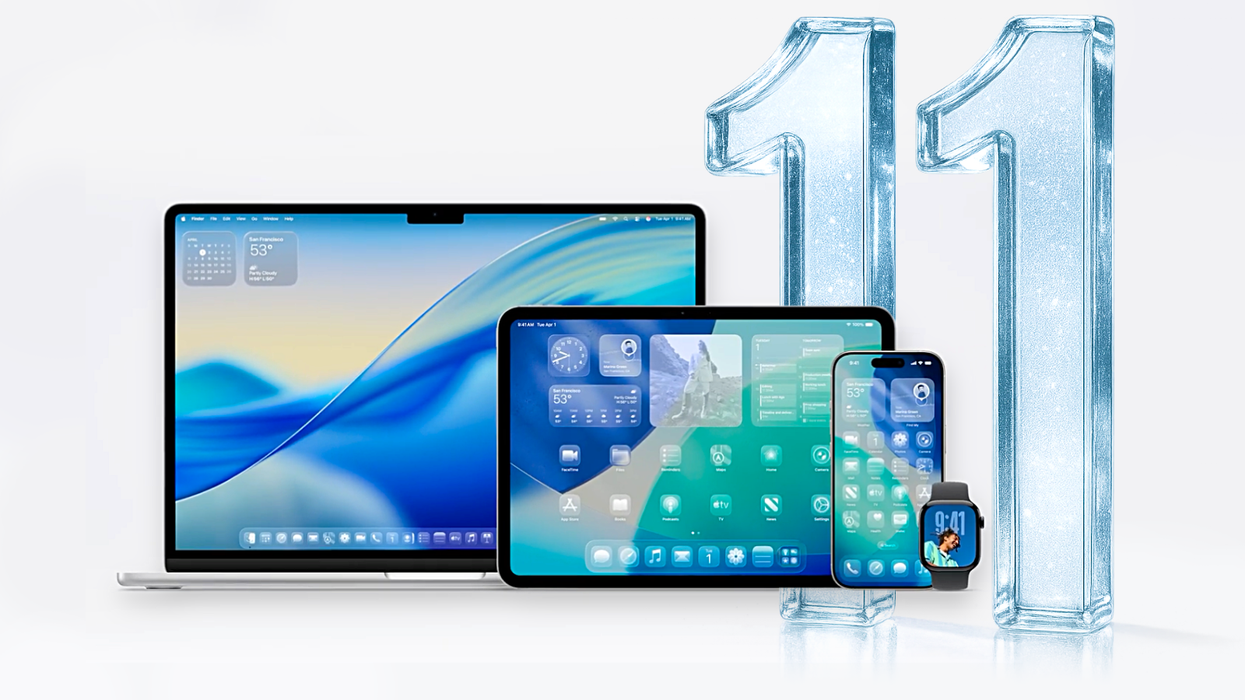 Macbook iPad iPhone and Apple Watch shown running the latest operating systems from Apple