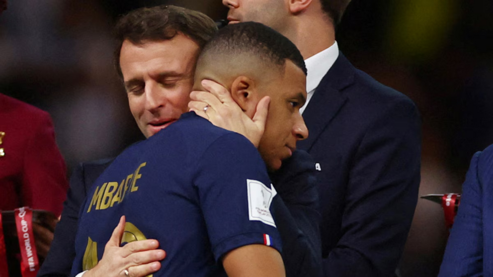 Macron and Mbappe