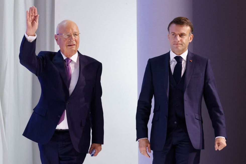 Macron and Schwab