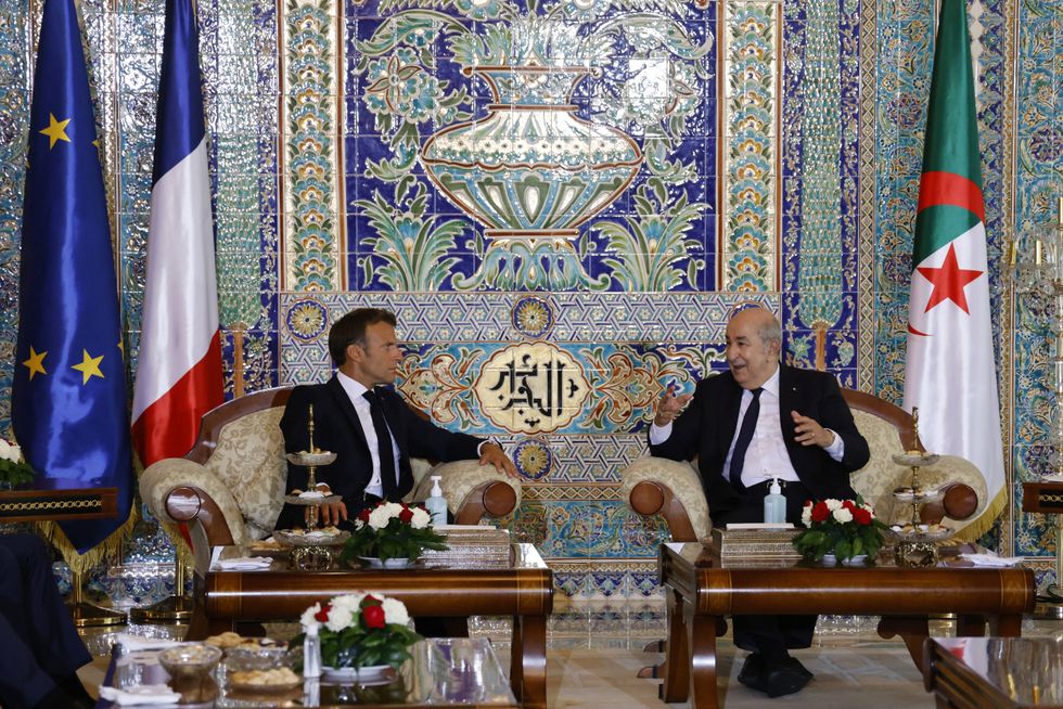 Macron and the Algerian leader