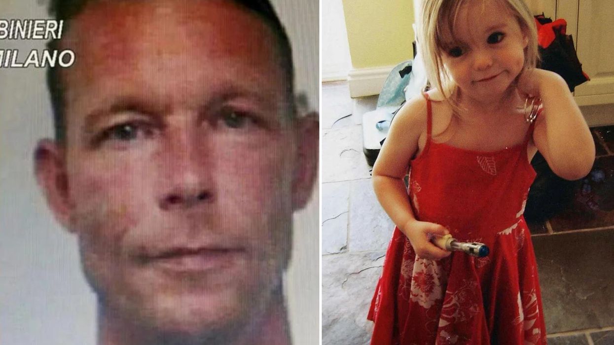 Madeleine McCann (right) and Christian Brueckner (left)
