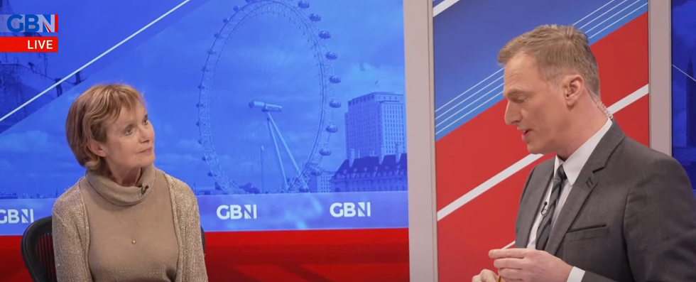 Madeline Smith and Martin Daubney