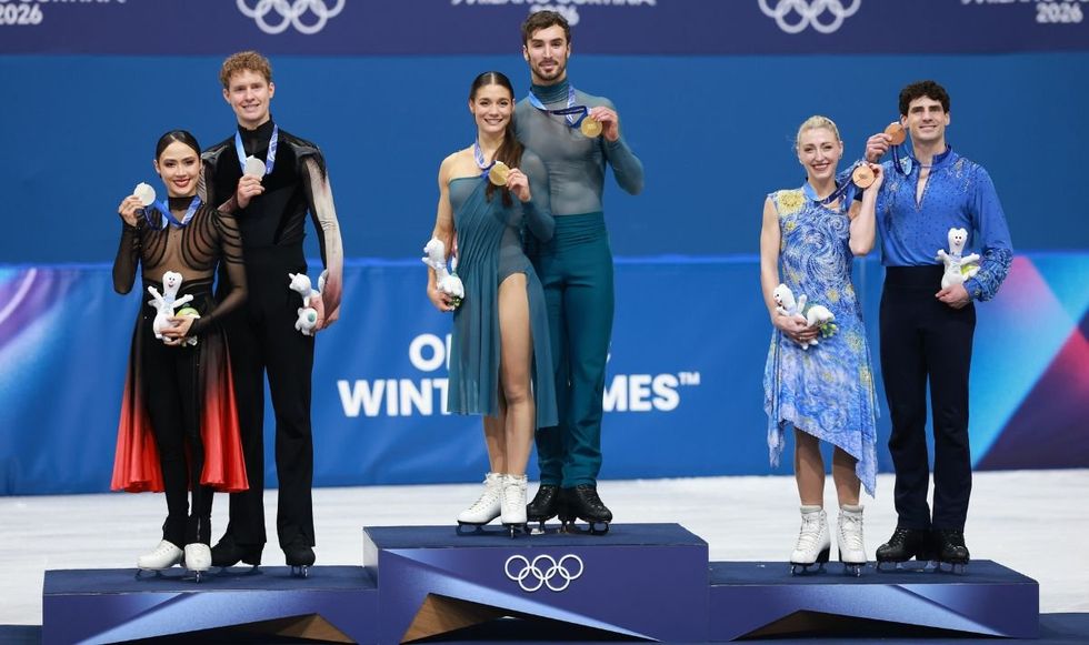 Madison Chock and Evan Bates had to settle for silver despite being the hot favourites