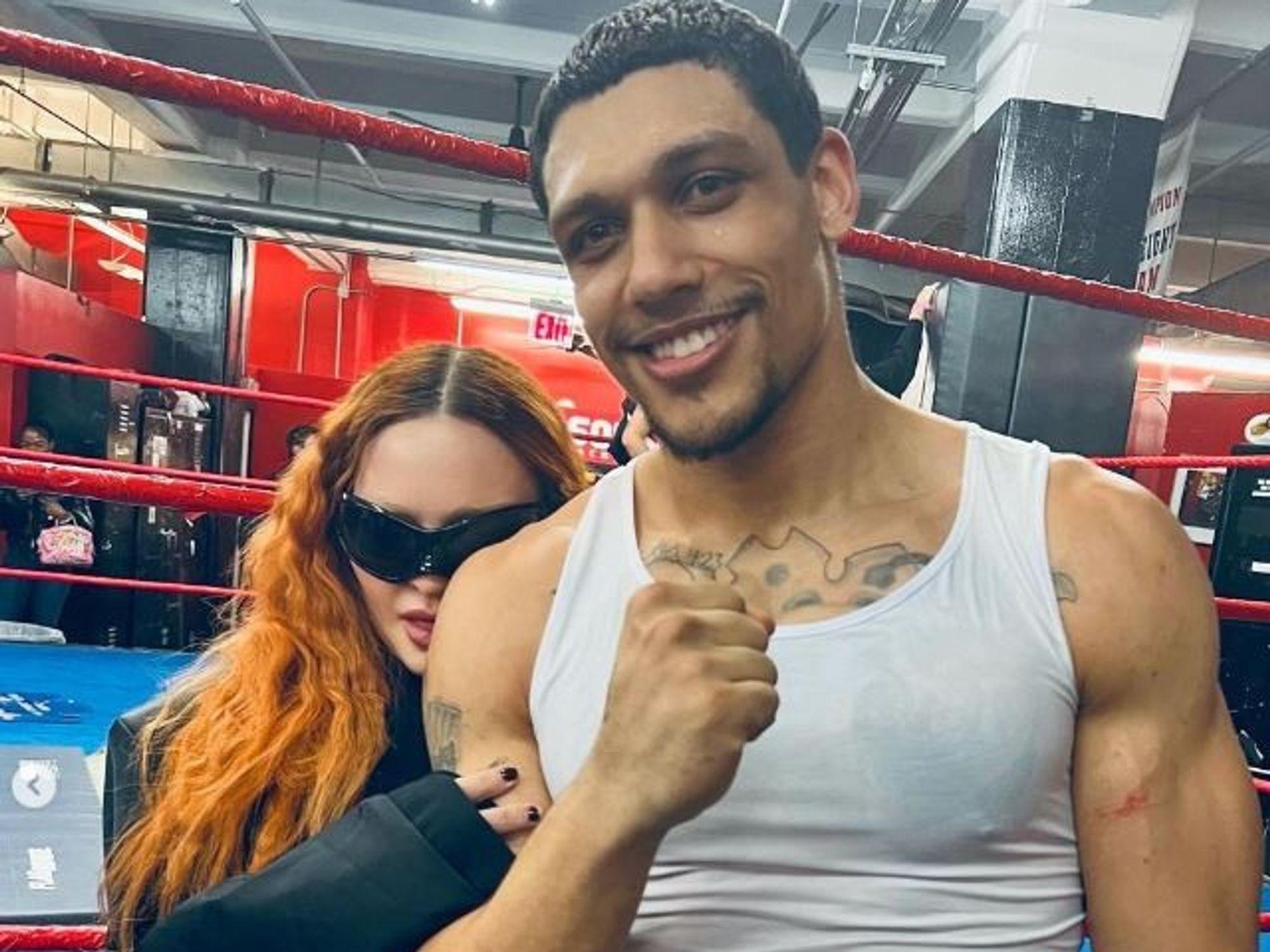 Madonna and her boyfriend