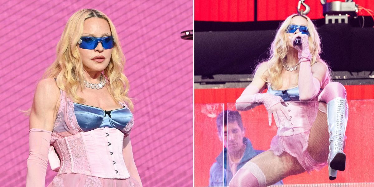 Madonna, 67, leaves onlookers stunned as she performs dangerous stunt in surprise stage performance: ‘So nervous’ Madonna, 67, leaves onlookers stunned as she performs dangerous stunt in surprise stage performance: ‘So nervous’