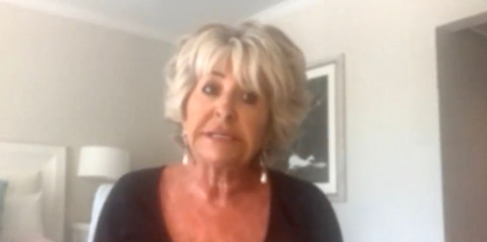 Maggie Oliver talking to Michelle Dewberry