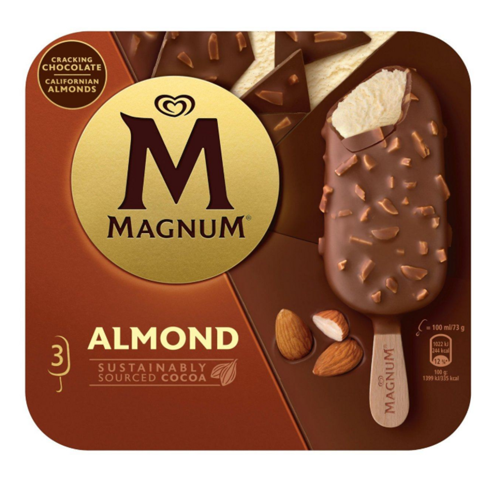 Magnum Almond Ice Cream Sticks 3x100ml