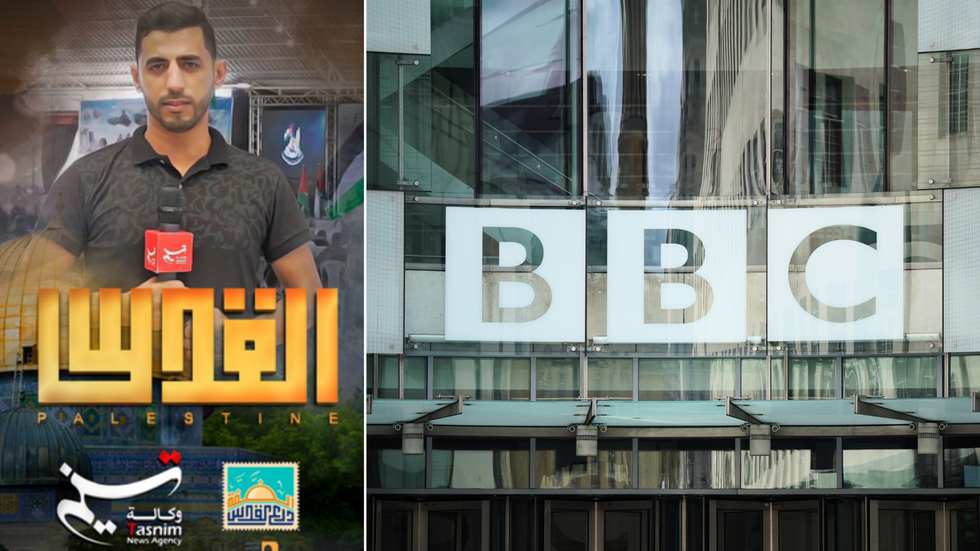 Mahmoud Awadeyah and BBC logo