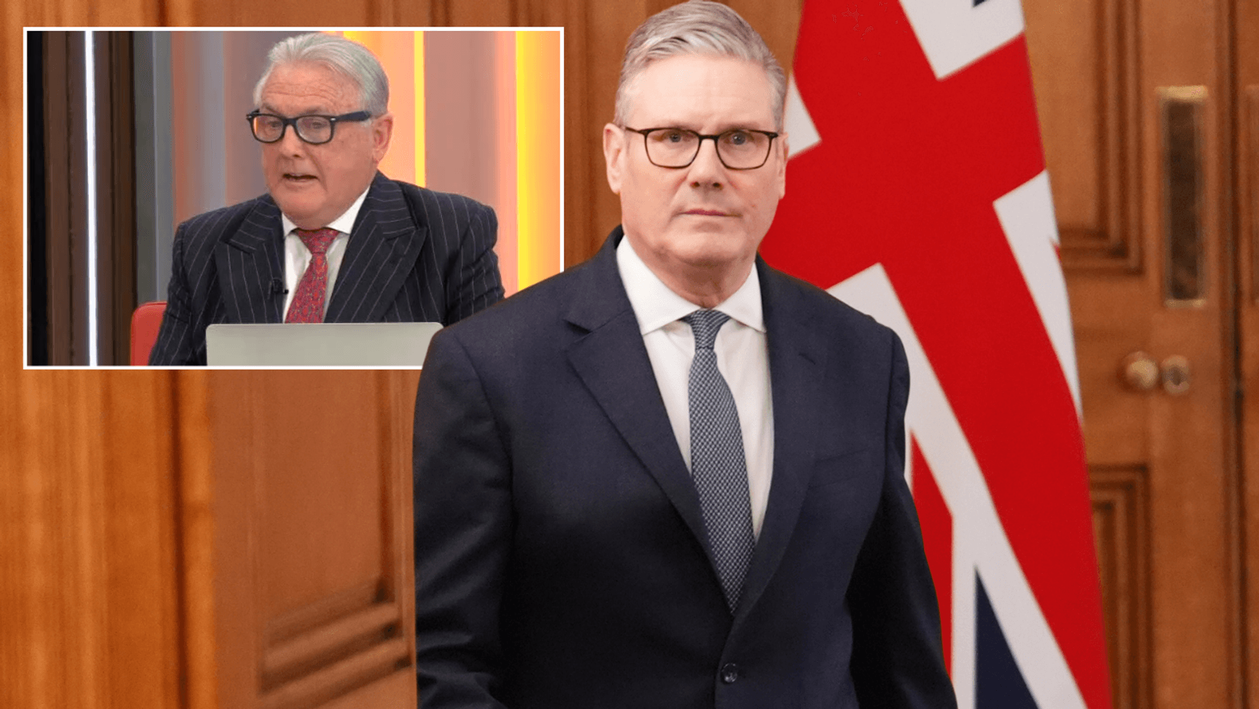 Major Mike Shearer and Sir Keir Starmer