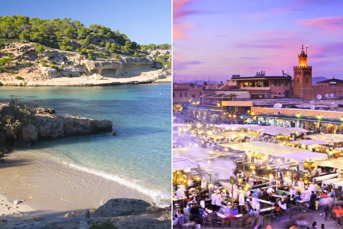 Majorca beach / Marrakesh markets