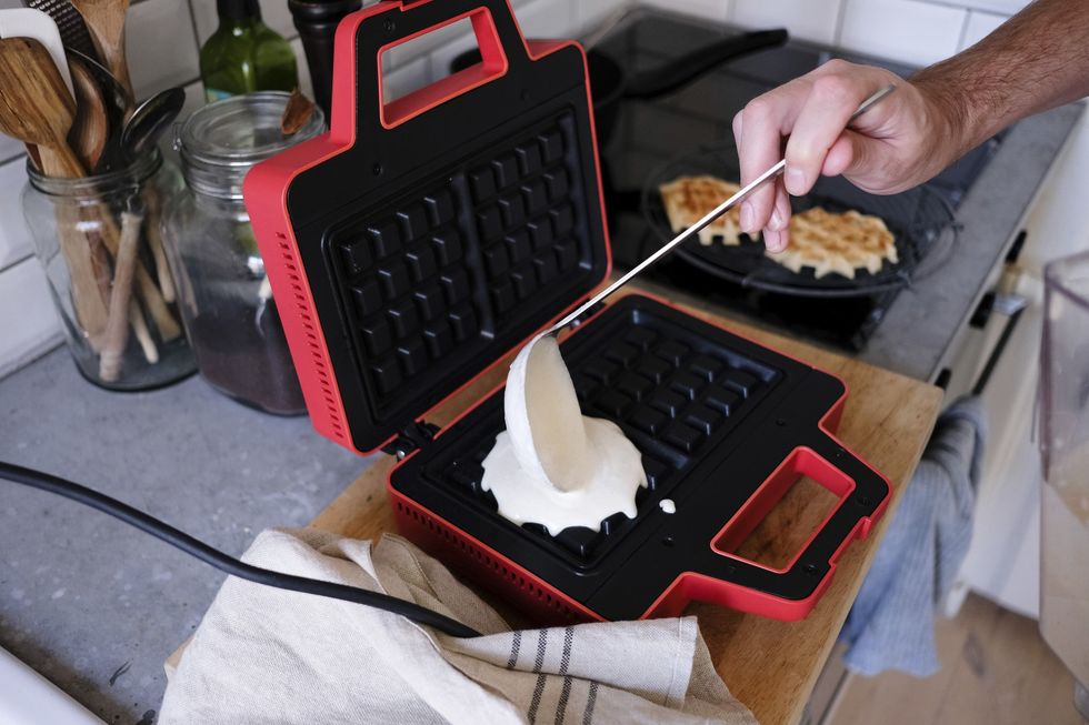 Making waffles