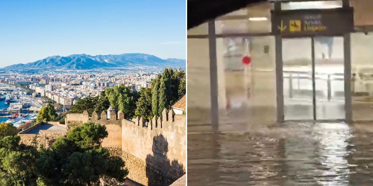 NextImg:'It's crazy!' Holidaymakers in Spain warned as Málaga Airport flooded
