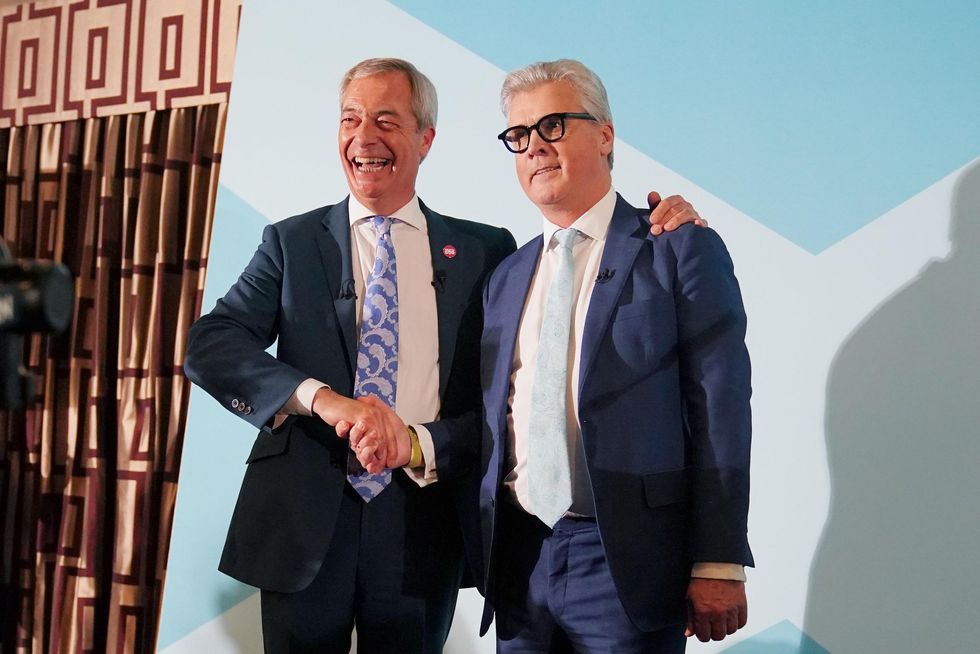 Malcolm Offord and Nigel Farage
