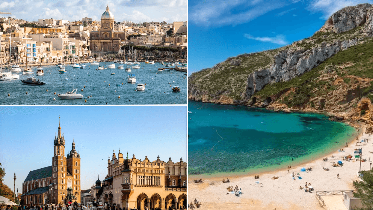 Malta water / Kraków city / Valencia beach