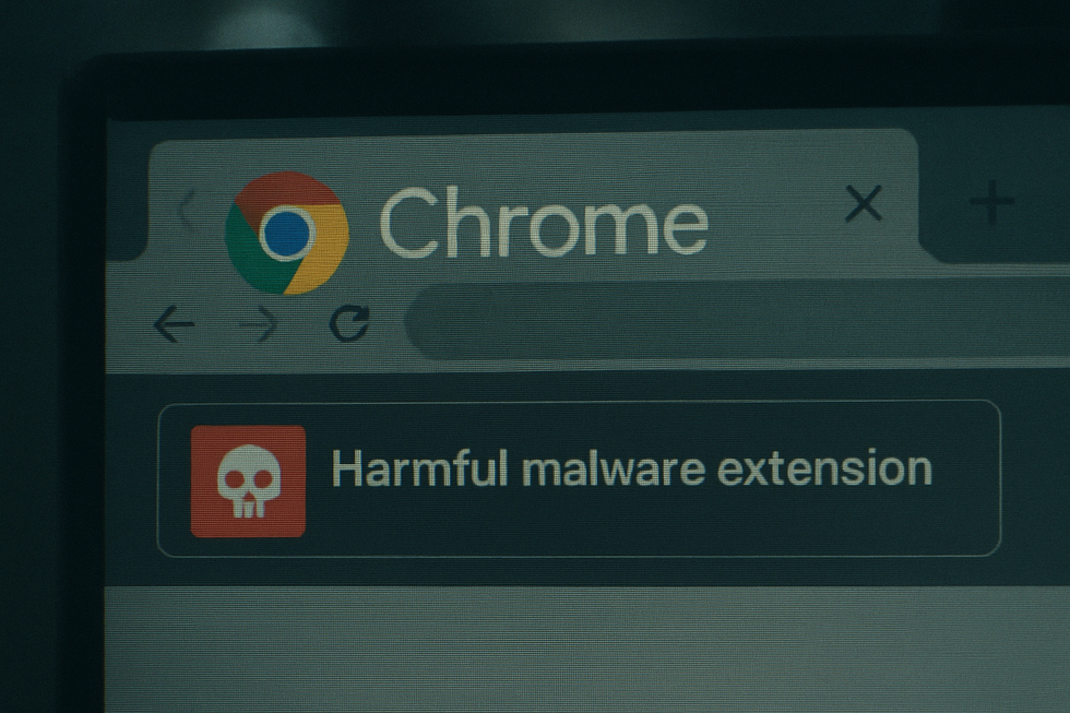 Malware detection warning on Google Chrome