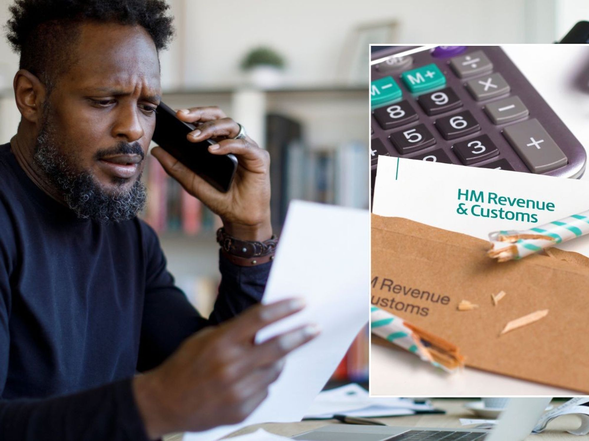 Man annoyed and HMRC letter