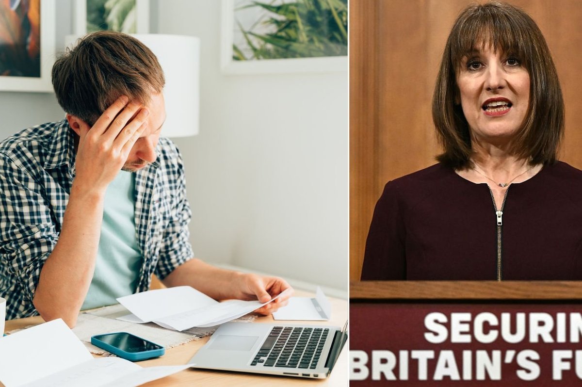 Man at laptop rachel reeves