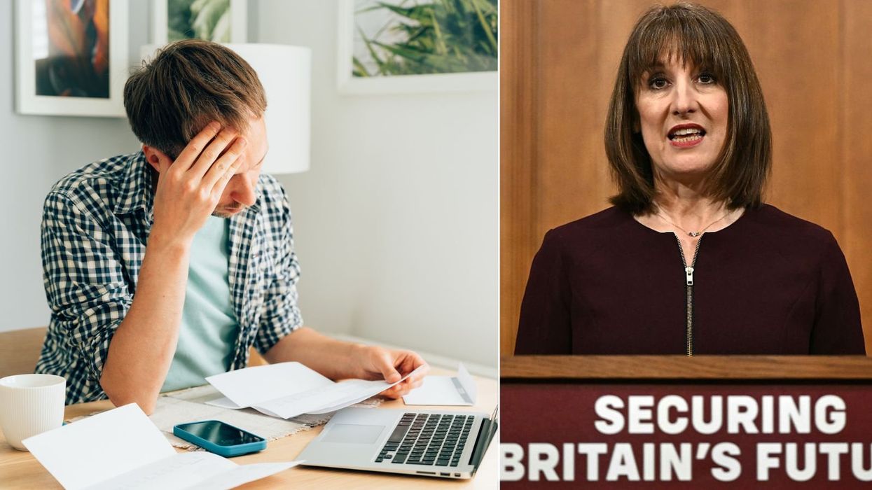 Man at laptop rachel reeves