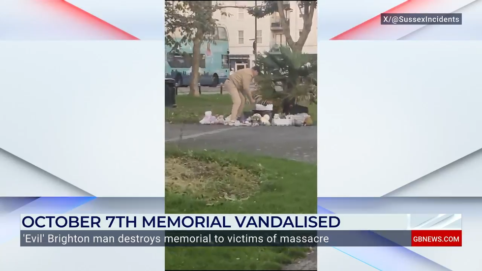 Man attacks memorial