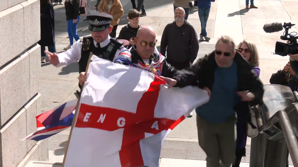 Man attempts to steal St George's flag