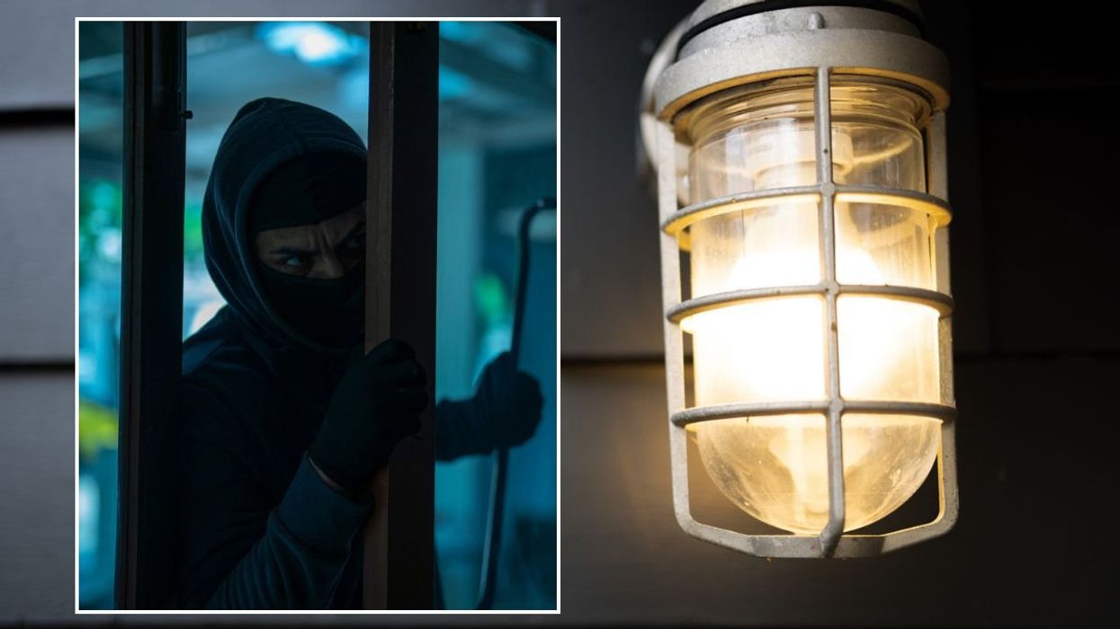 Man breaking into house / Lighting outside home