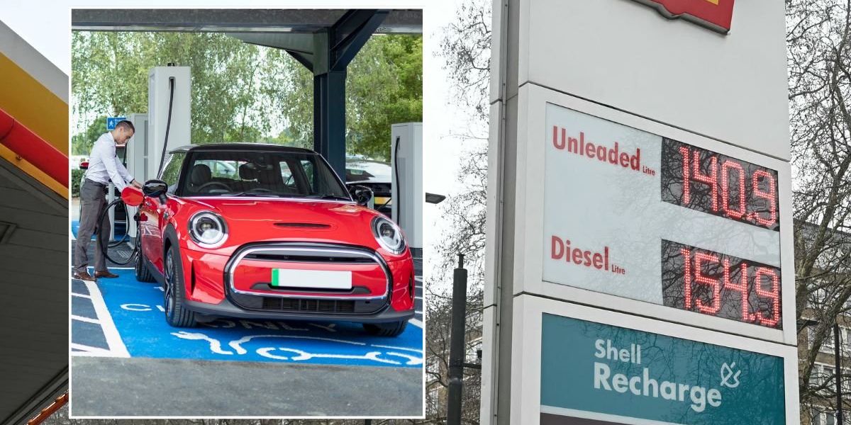 Drivers could see electric car charging costs plummet as petrol and diesel prices soar Drivers could see electric car charging costs plummet as petrol and diesel prices soar