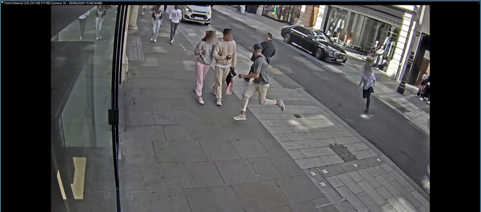 Man chases after him