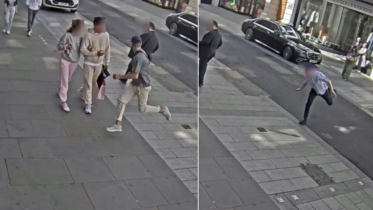 Man chases