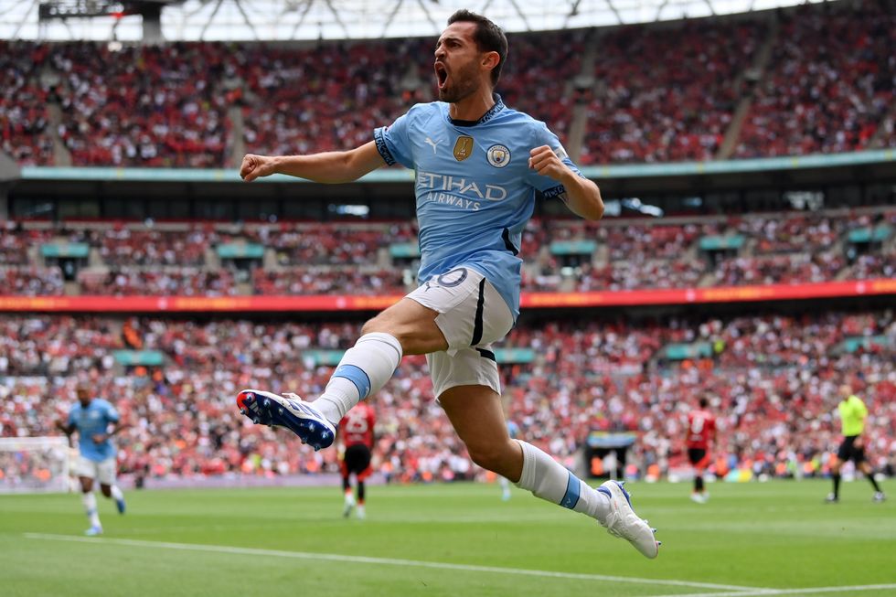 Man City Bernardo Silva Man Utd