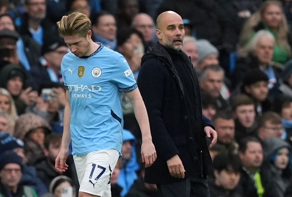 Man City Kevin De Bruyne Pep Guardiola