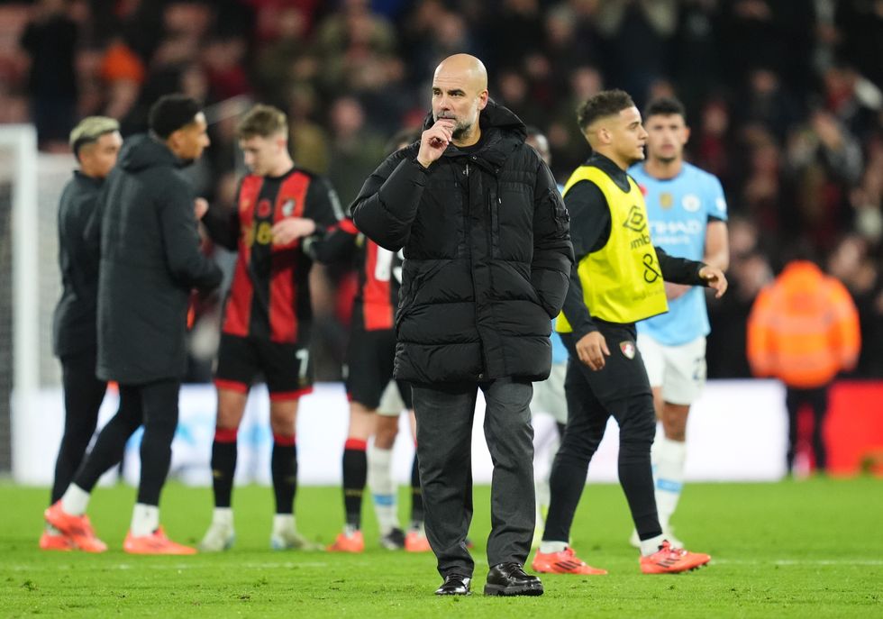 Man City Pep Guardiola Bournemouth