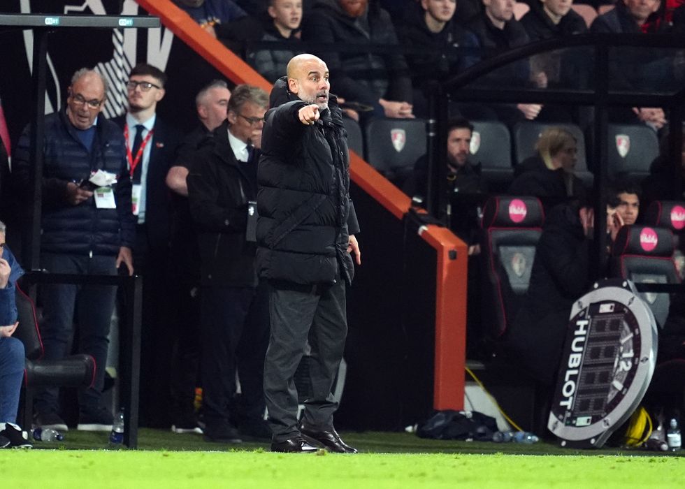 Man City Pep Guardiola Bournemouth