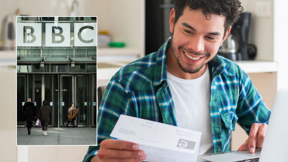 Man in letter and BBC