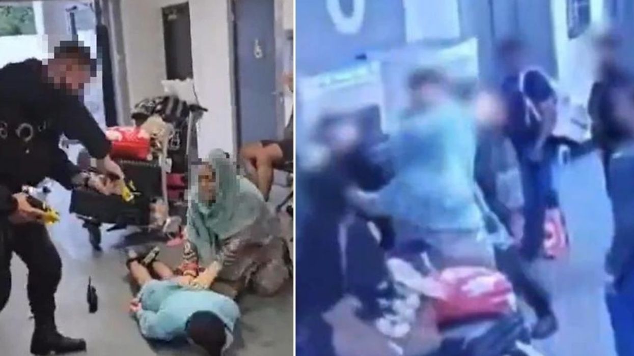 Man kicked during Manchester Airport incident 'acted disgracefully', new CCTV footage shows