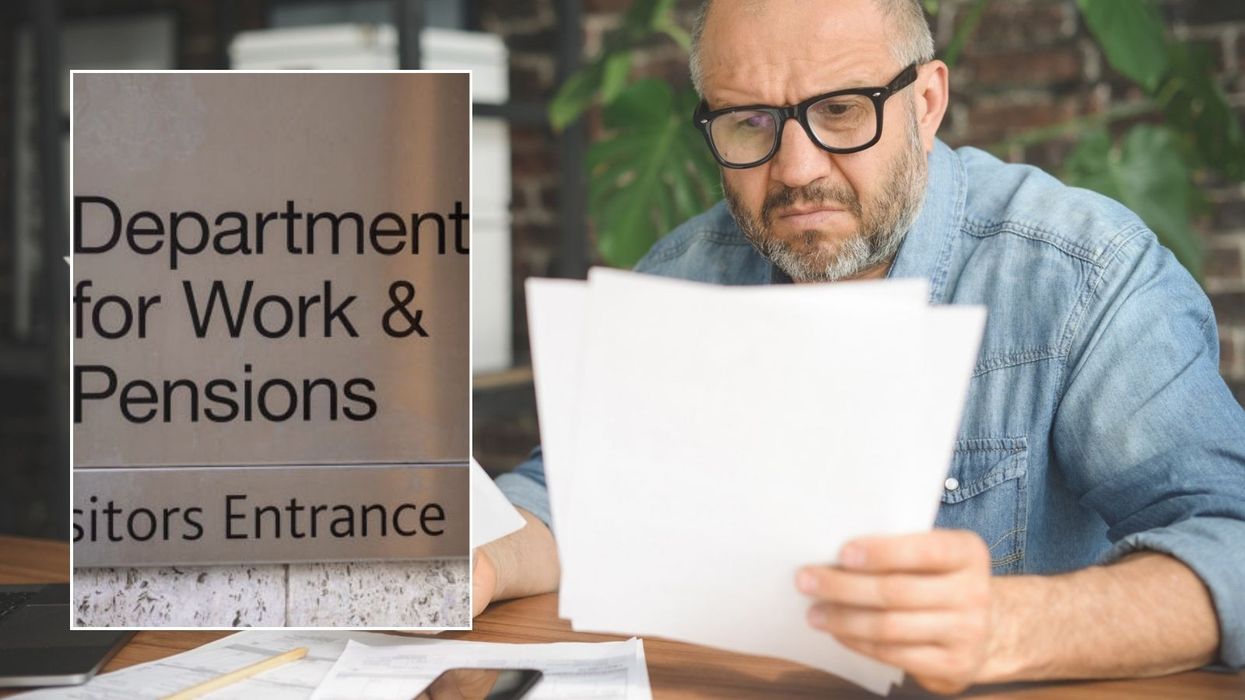 Man letter and DWP sign