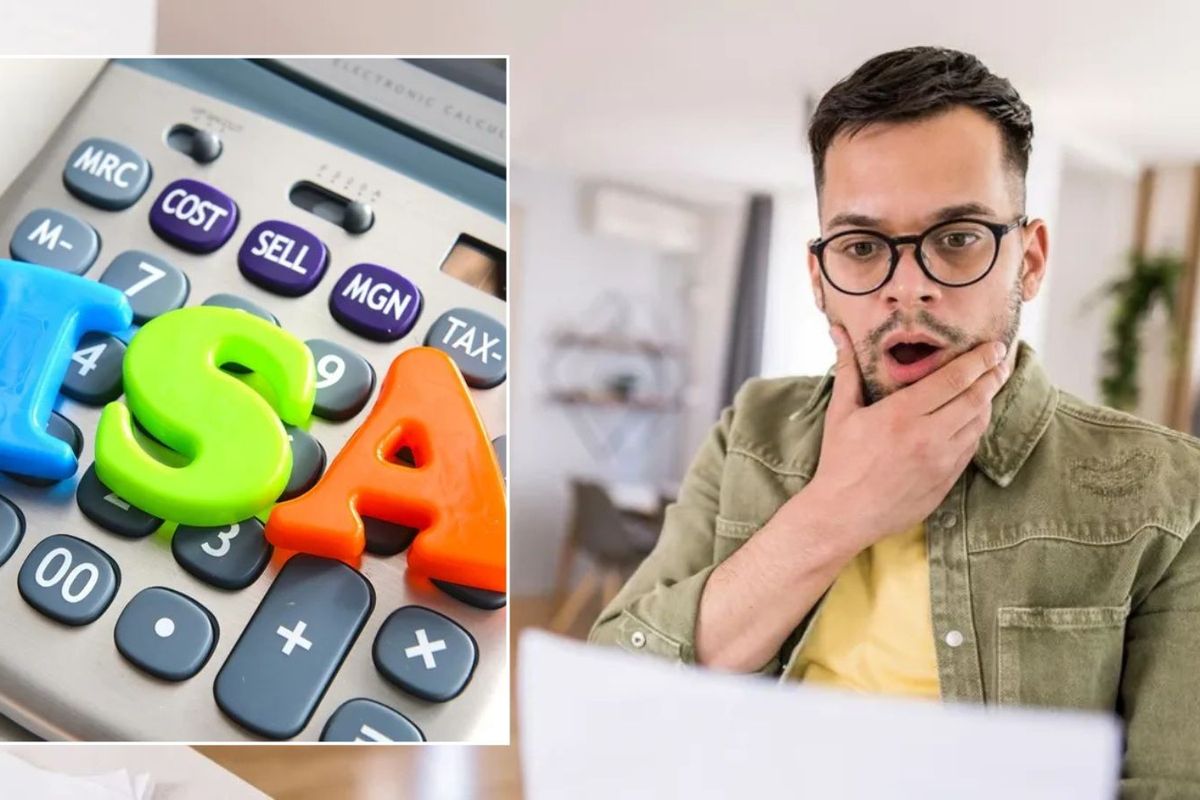 Man looking at bill and ISA