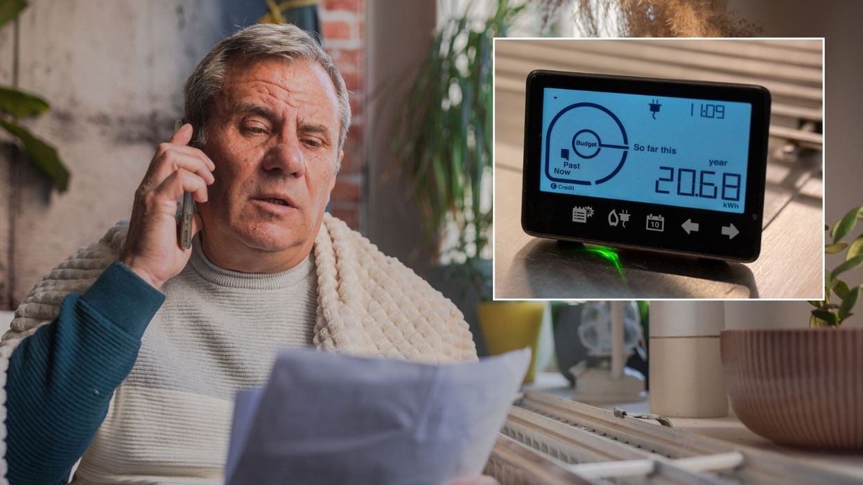 Man looking at energy bills