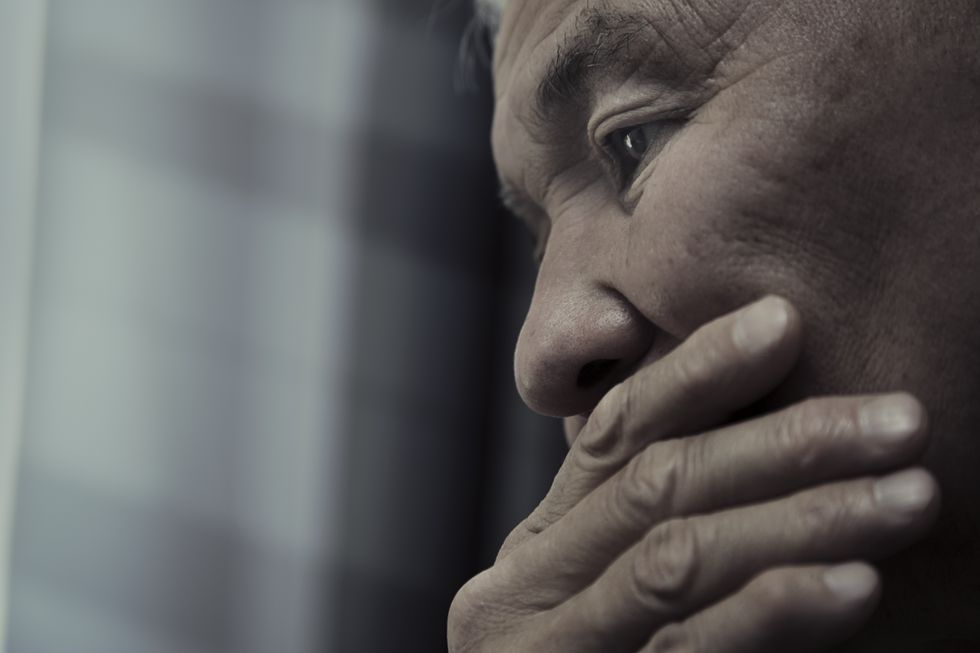 Man looking sad