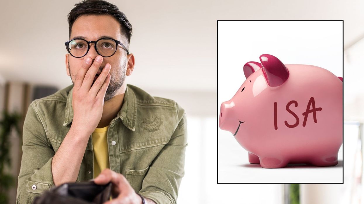 Man looking worried and British ISA