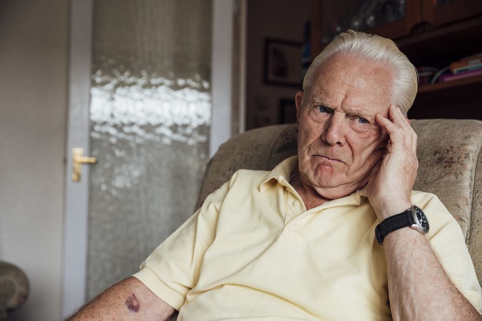 Man looking worried