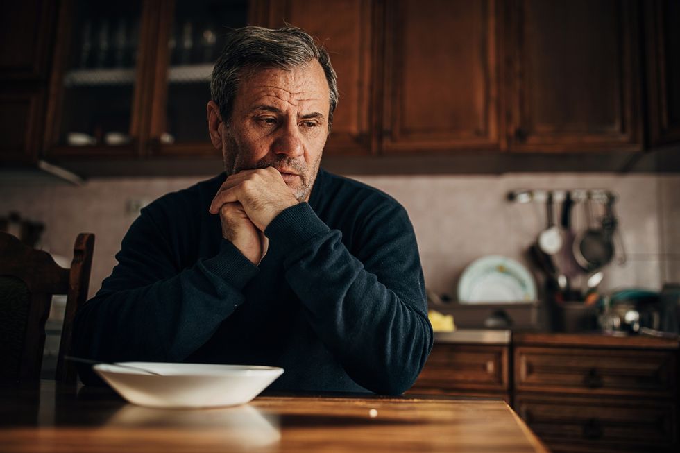 Man looking worried