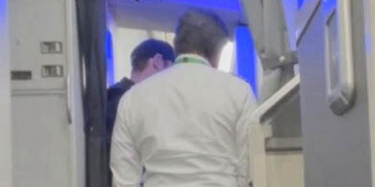 NextImg:Plane forced to U-turn above the Atlantic FOUR HOURS into flight after man 'tried to force his way into cockpit'