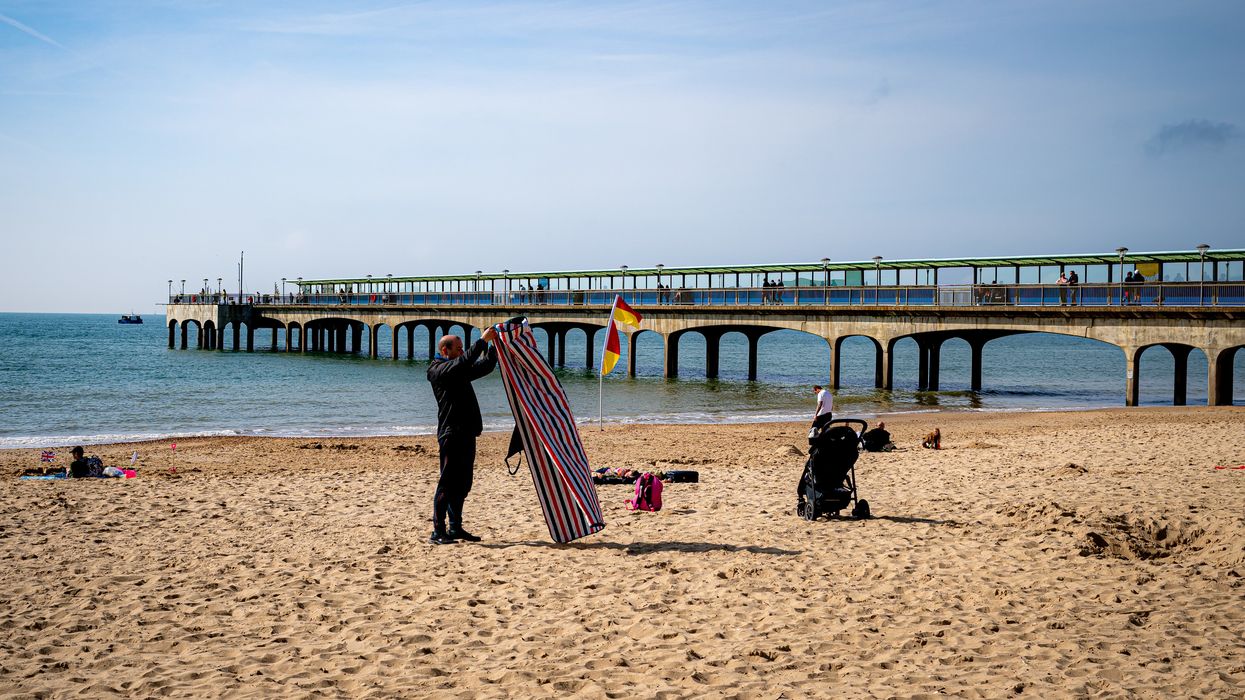Man on beach