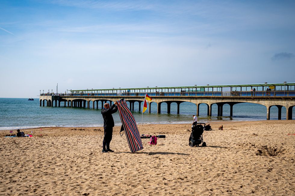 Man on beach