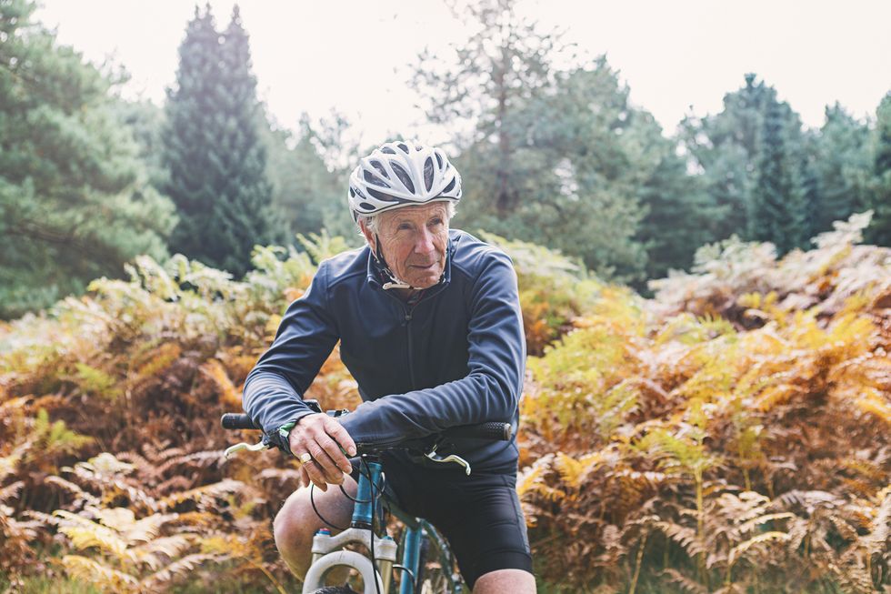 man on bike