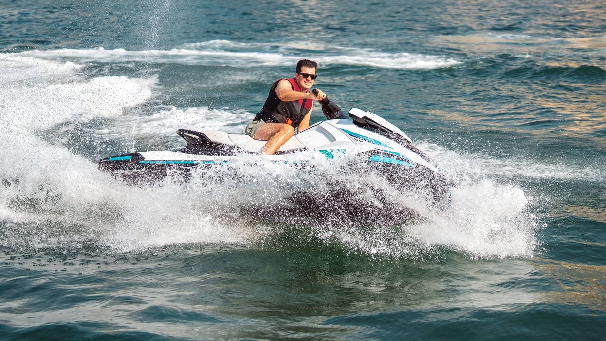 Man on jet ski